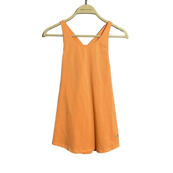 Under Armor Heat Gear Running Top Tank Women Size S Yoga Workout Gym Racerback - Picture 1 of 10